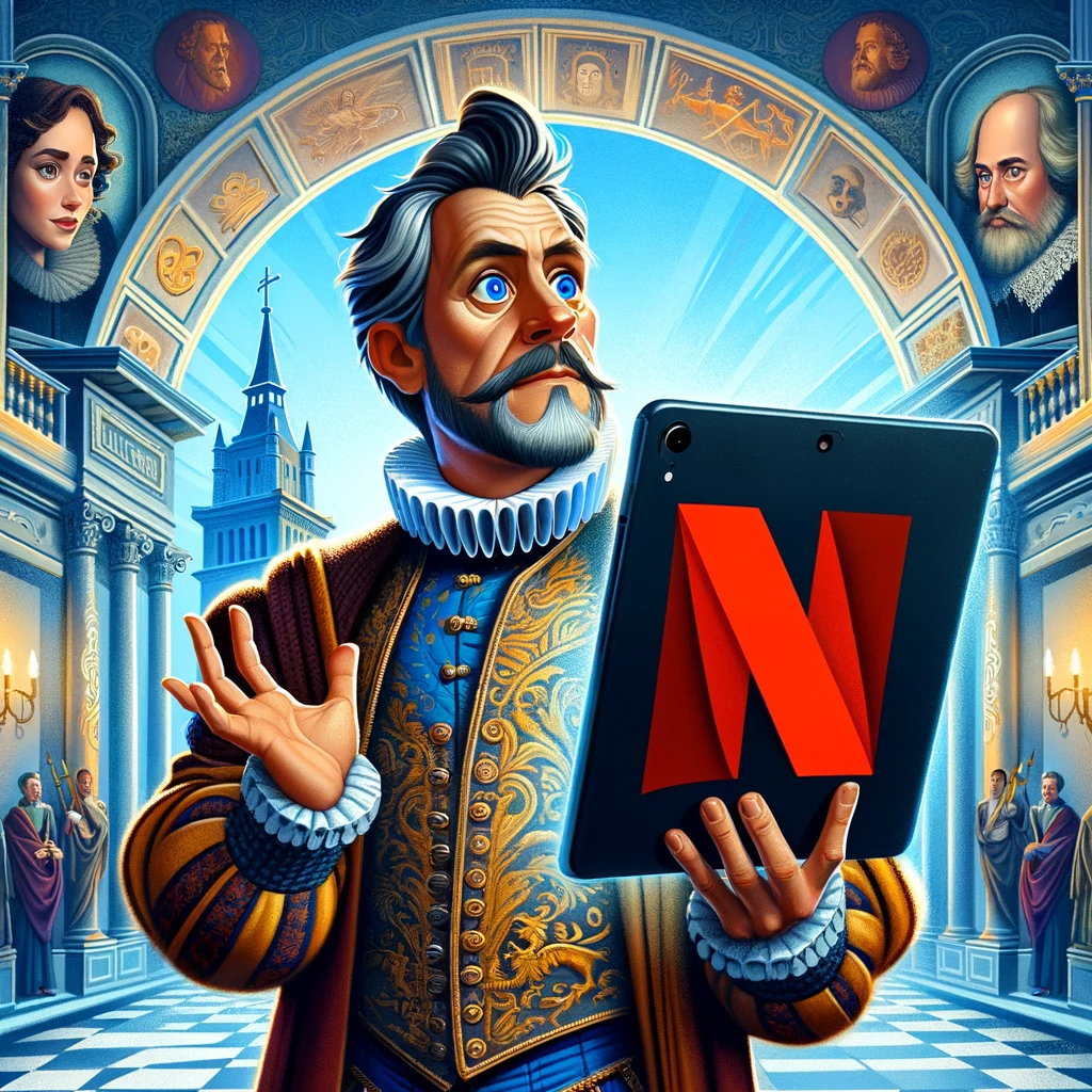 DALL·E 2024-02-21 20.21.49 - Create an image in the style of Pixar Animation Studios illustration. The subject is a character resembling a modern-day American drama presenter, met.jpg