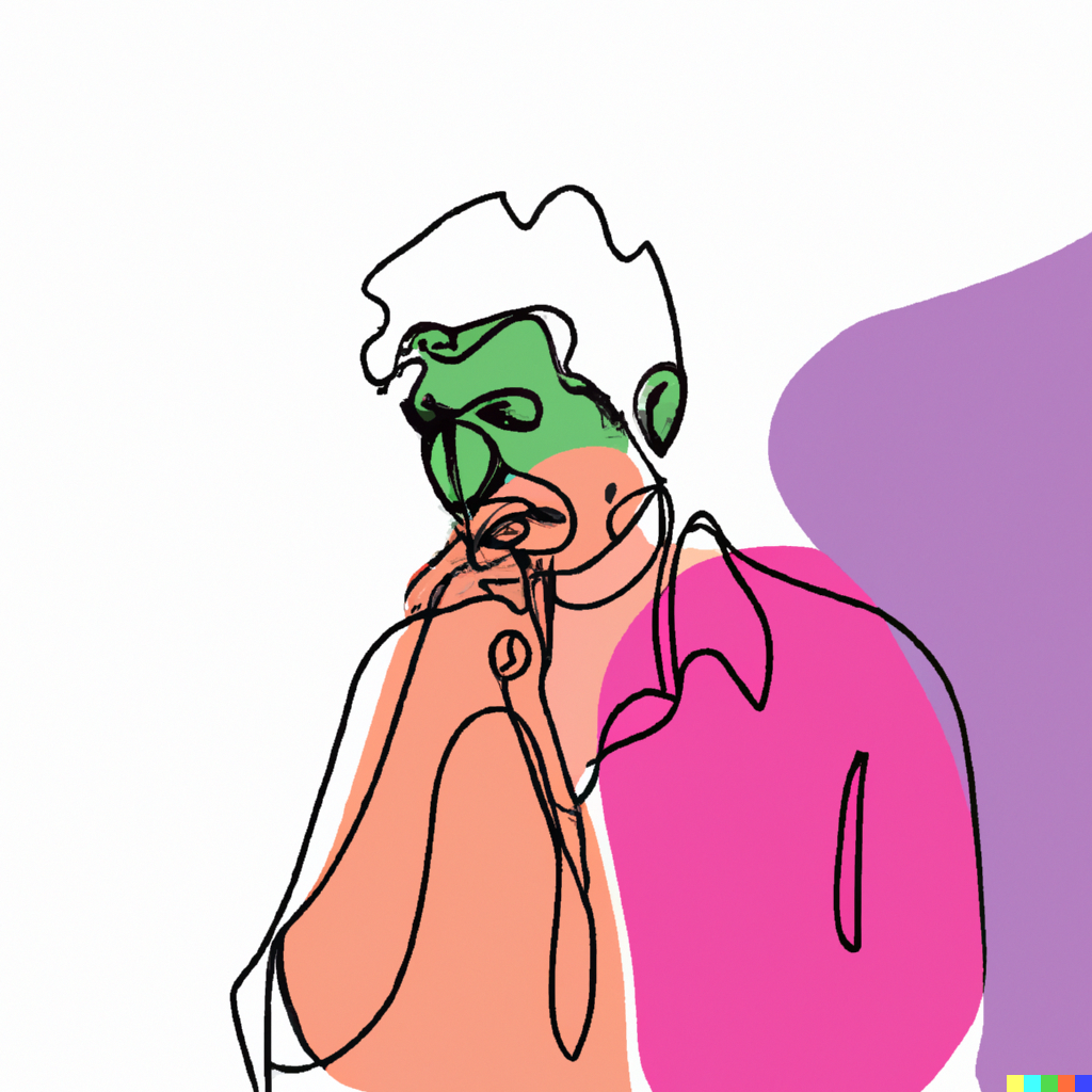DALL·E 2023-10-24 00.13.49 - a vivid picture of an old man thinking, one-line drawing art.png