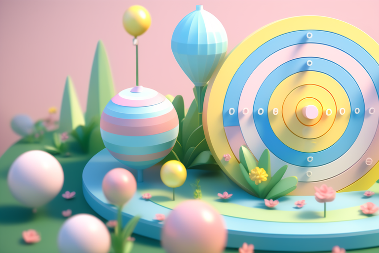 there-is-only-cute-target-board-whose-color-is-yellow-and-pastell-bright-color-low-poly-isometric.png