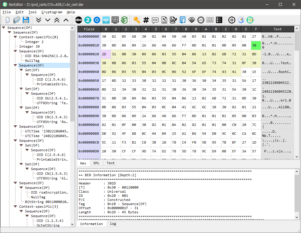BerEditor 스크린샷 1