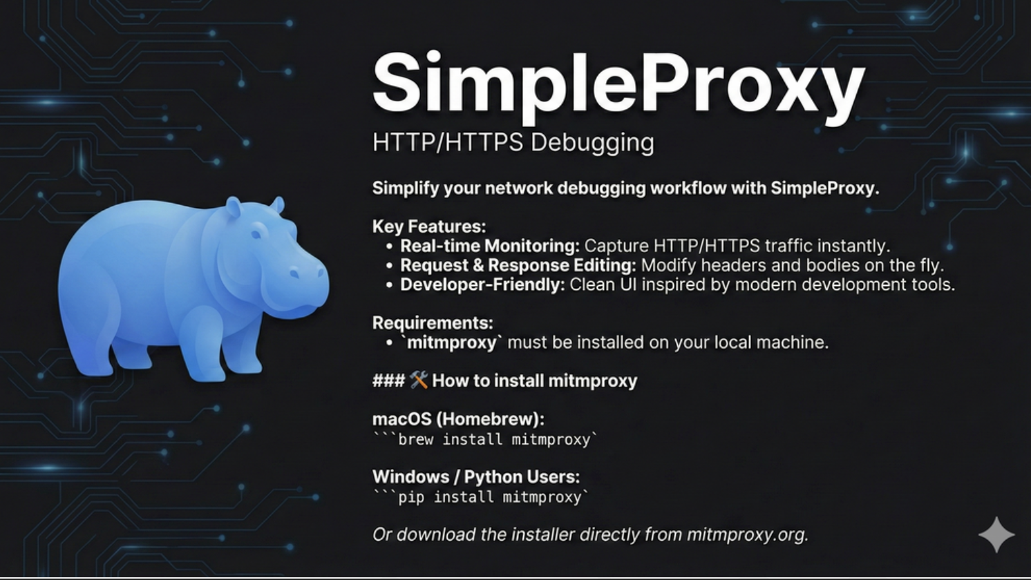 SimpleProxy QA 스크린샷 1