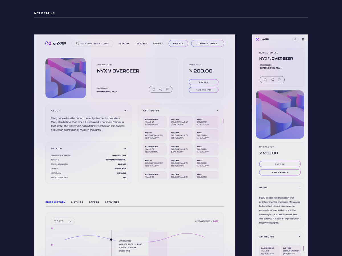 onXRP NFT Marketplace 스크린샷 5