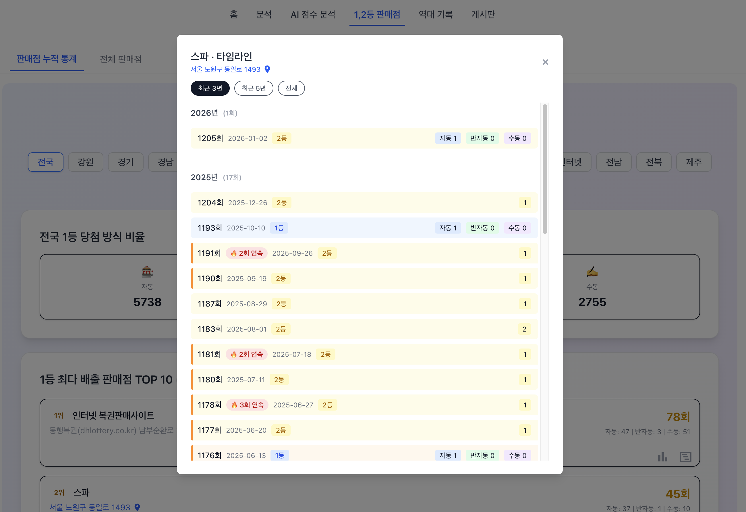 LottoDataLab 스크린샷 2