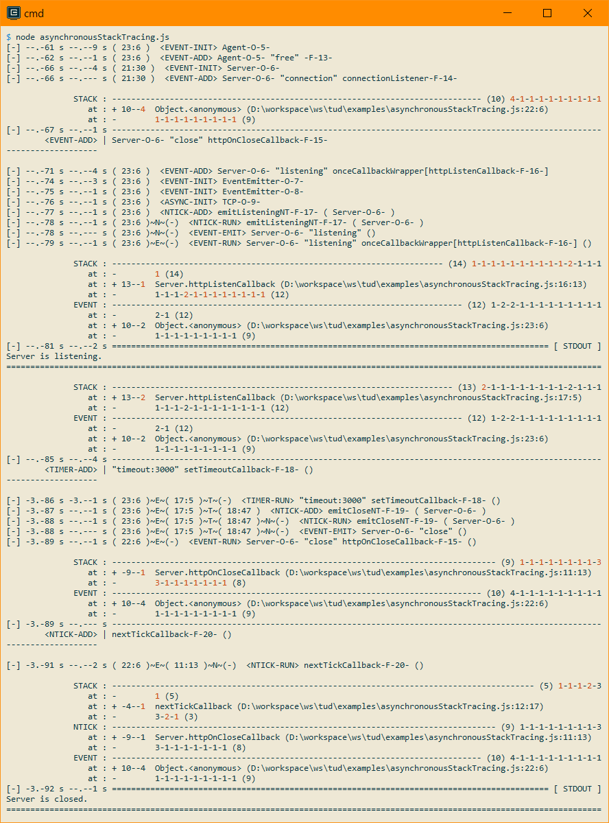 Node.js Debugger 스크린샷 2