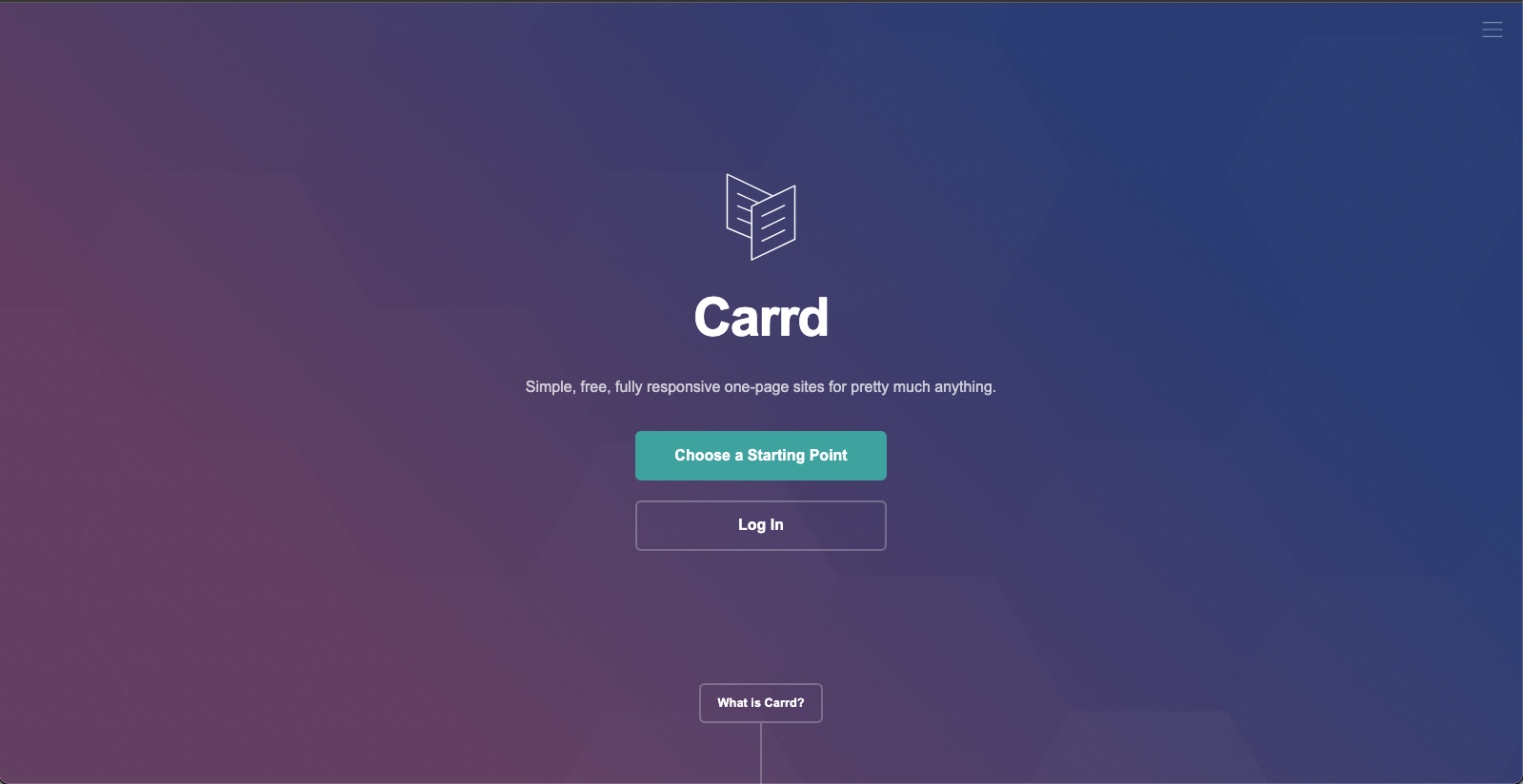 Carrd 스크린샷 1