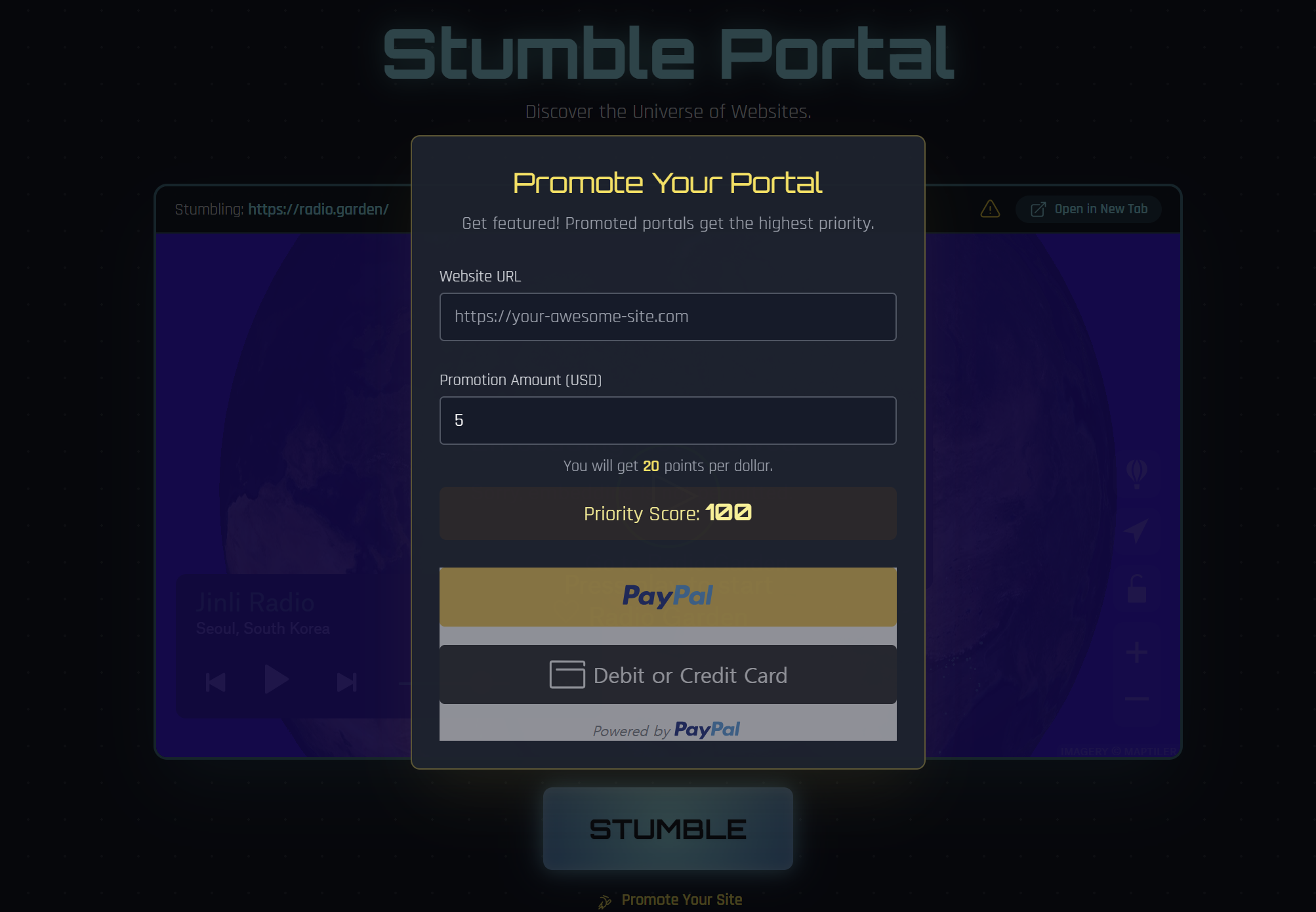 Stumble Portal 스텀블포탈 스크린샷 1