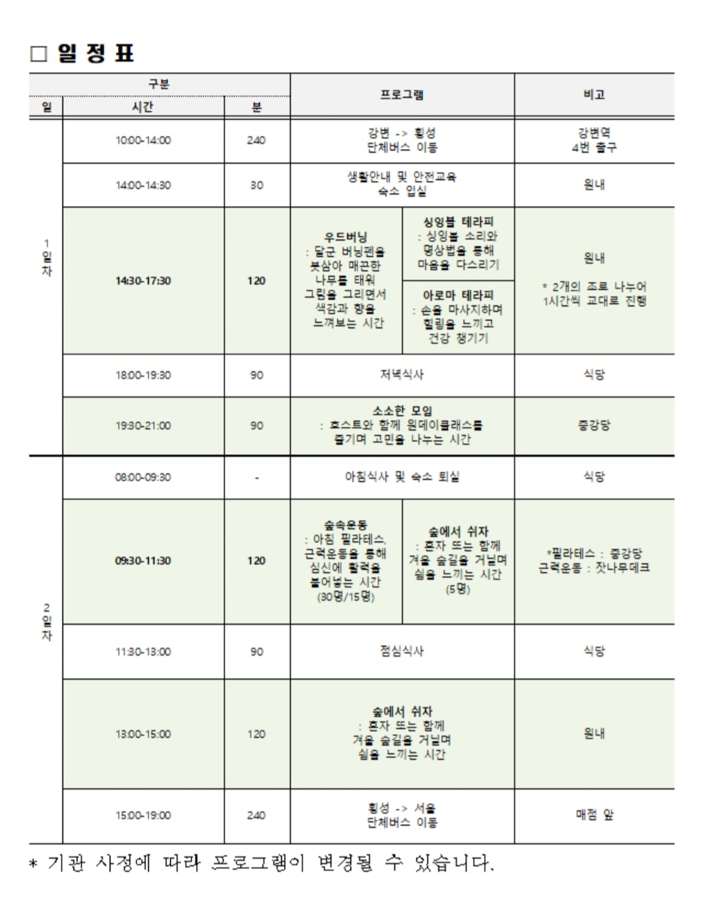 숲스테이 두번째 이야기 스크린샷 2