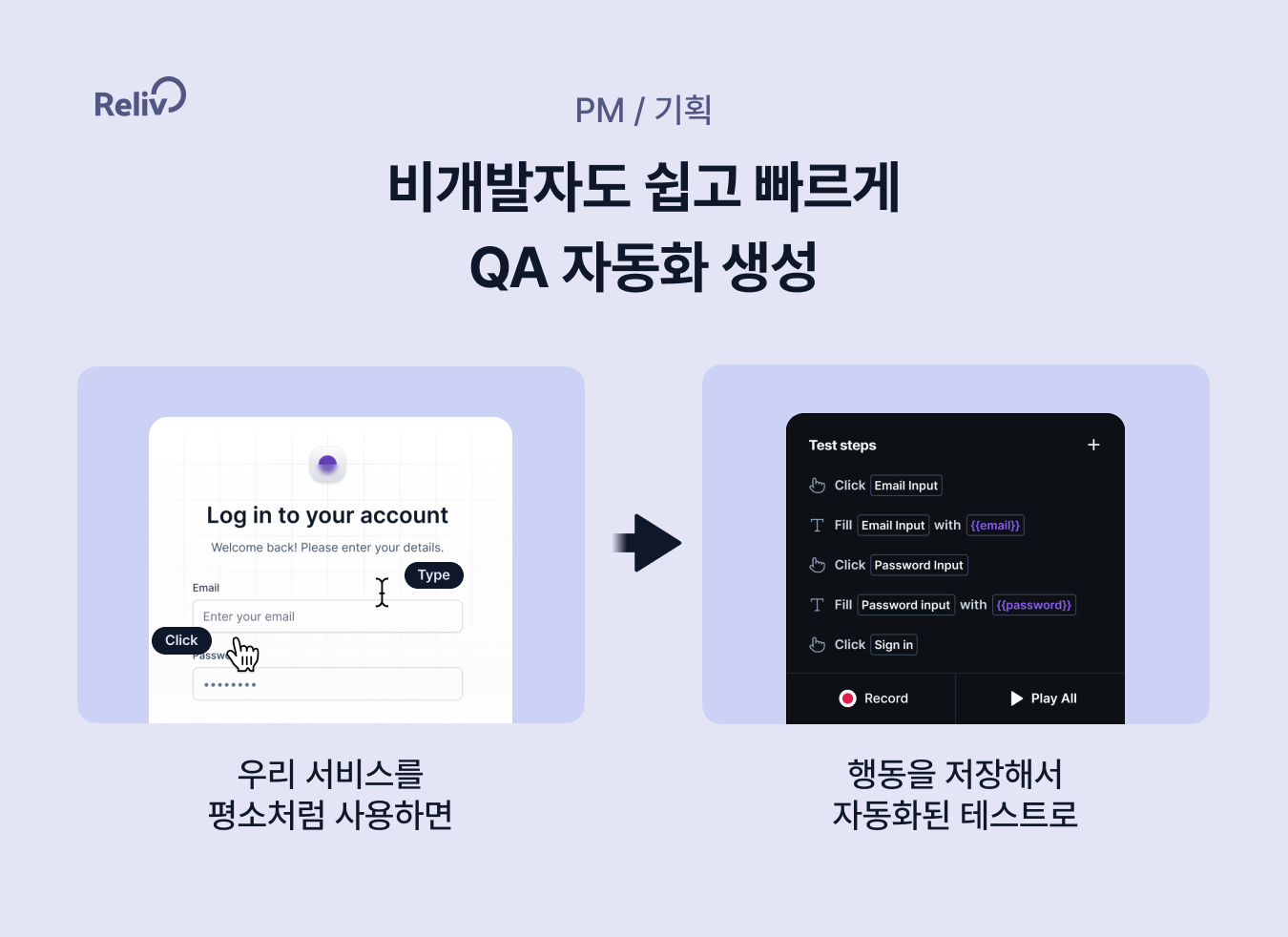 Reliv 릴리브 QA 자동화 스크린샷 2