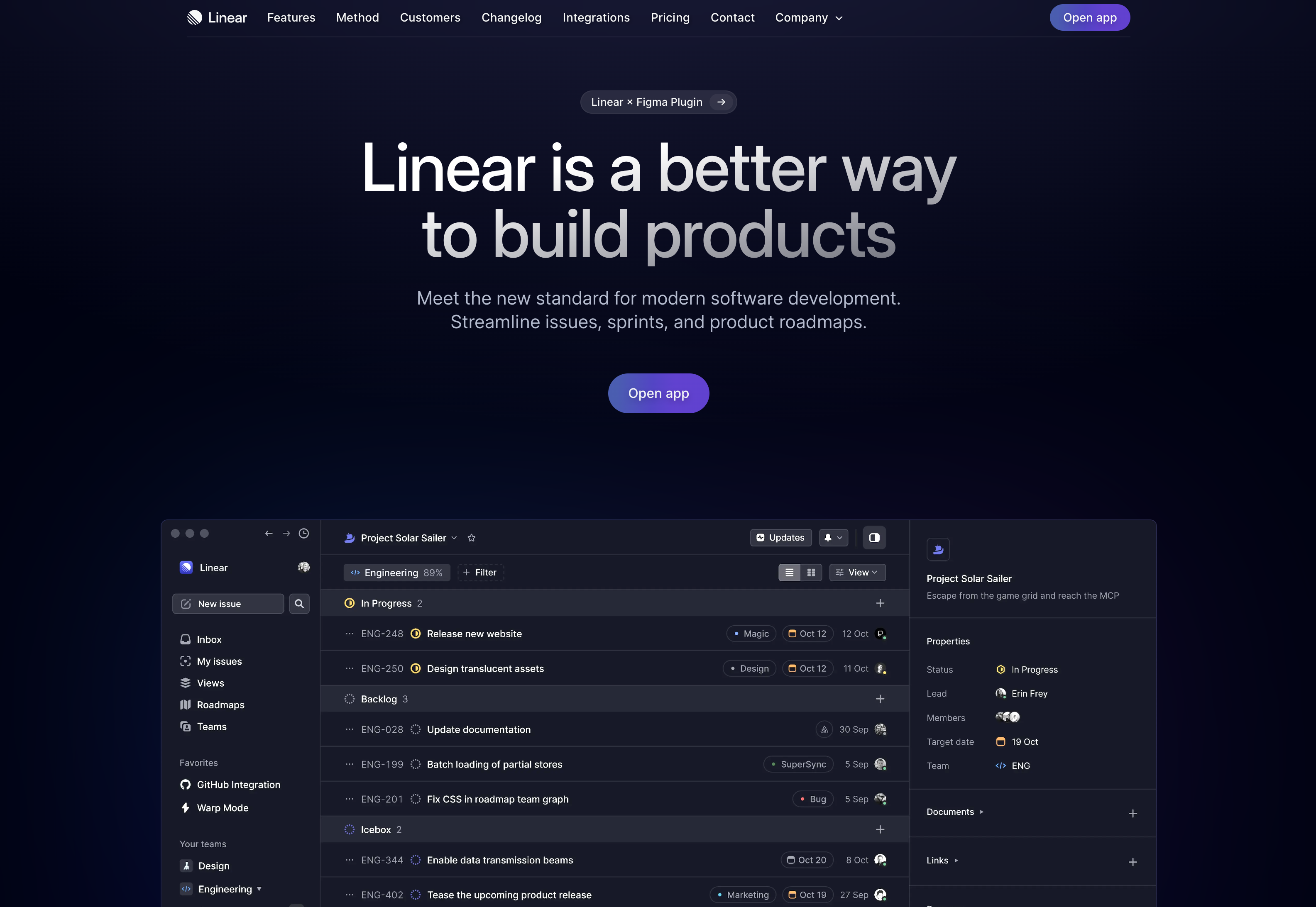 Linear 스크린샷 1