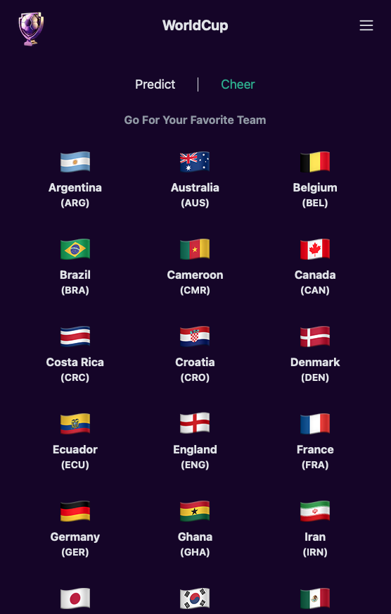 Predict WorldCup 스크린샷 2