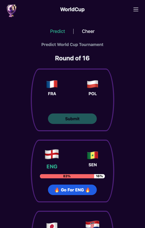 Predict WorldCup 스크린샷 1