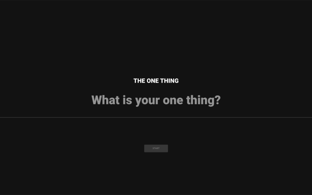 One Thing 스크린샷 1