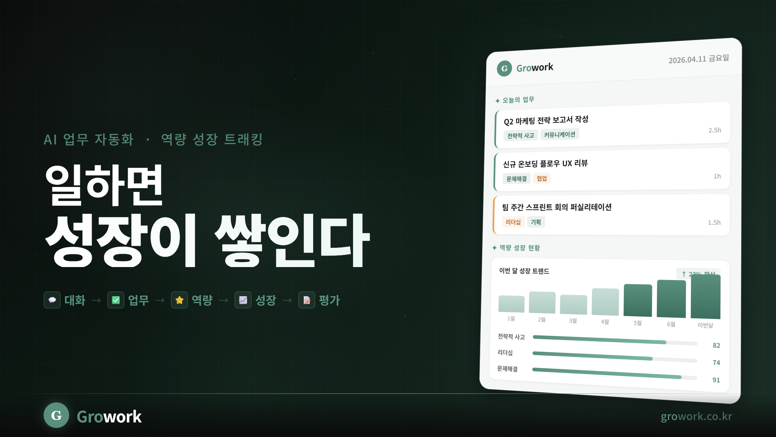 Growork 스크린샷 1