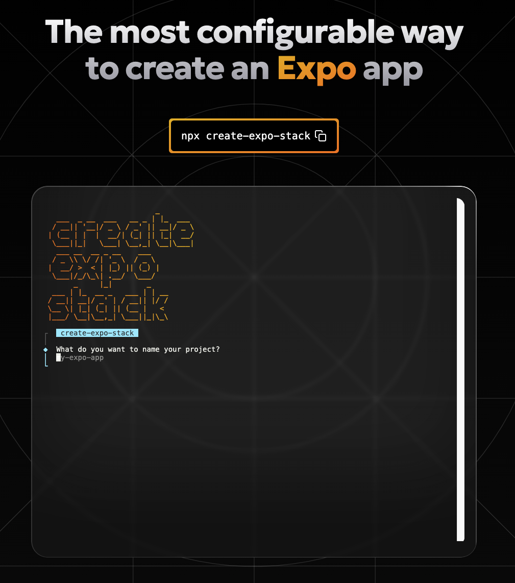 create expo stack 스크린샷 1