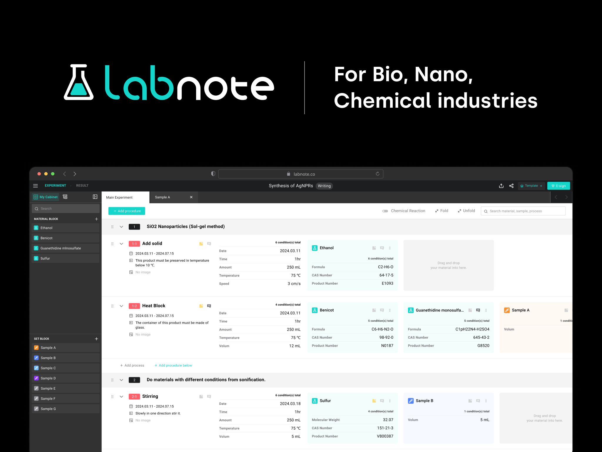 Labnote 스크린샷 1