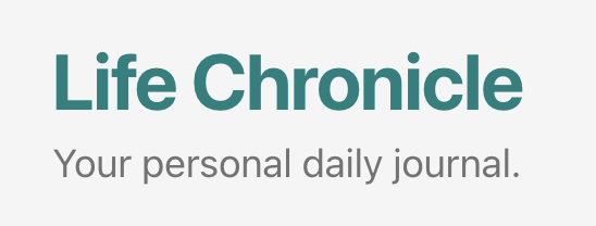 LifeChronicle 스크린샷 1