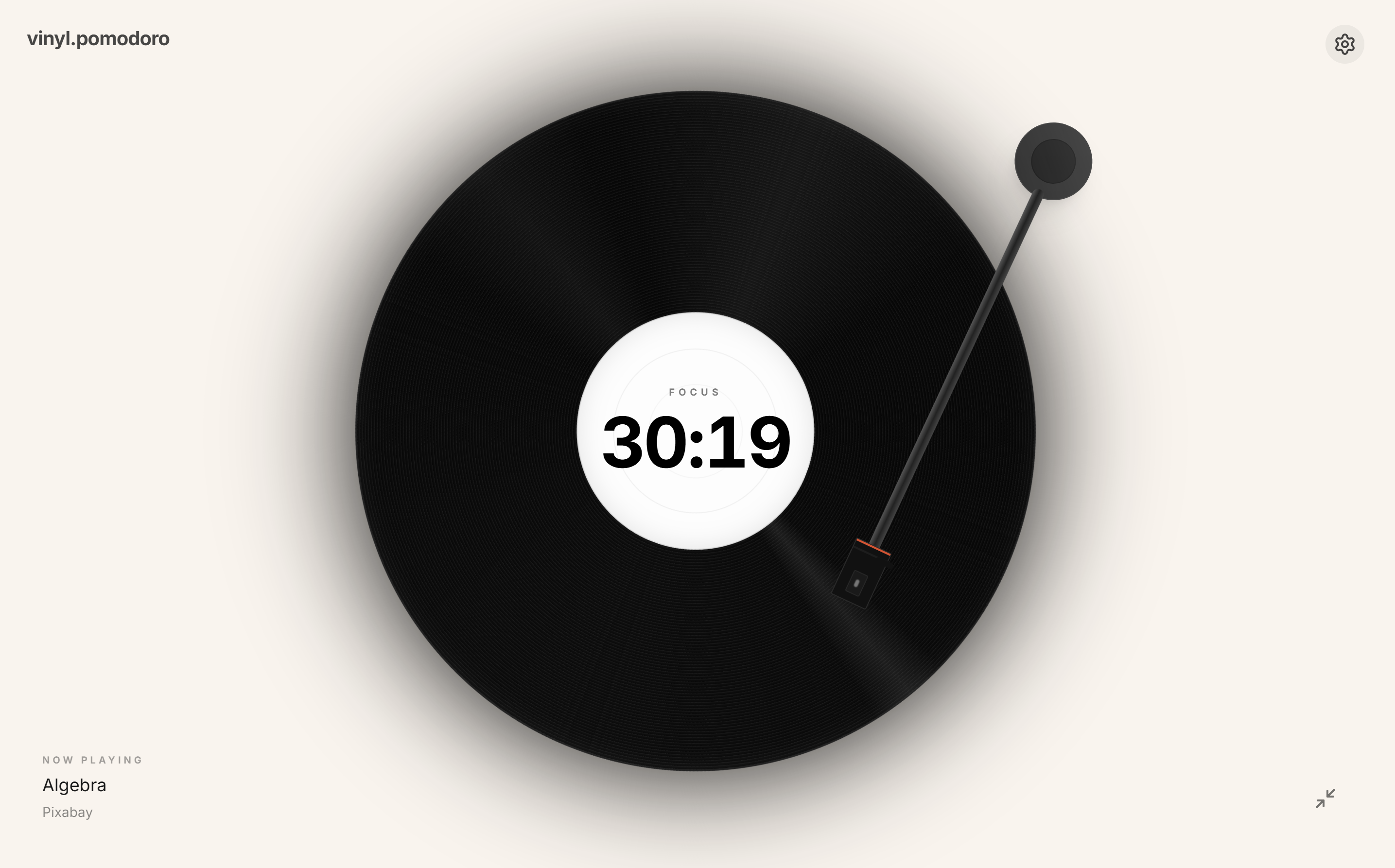 vinyl pomodoro 스크린샷 2