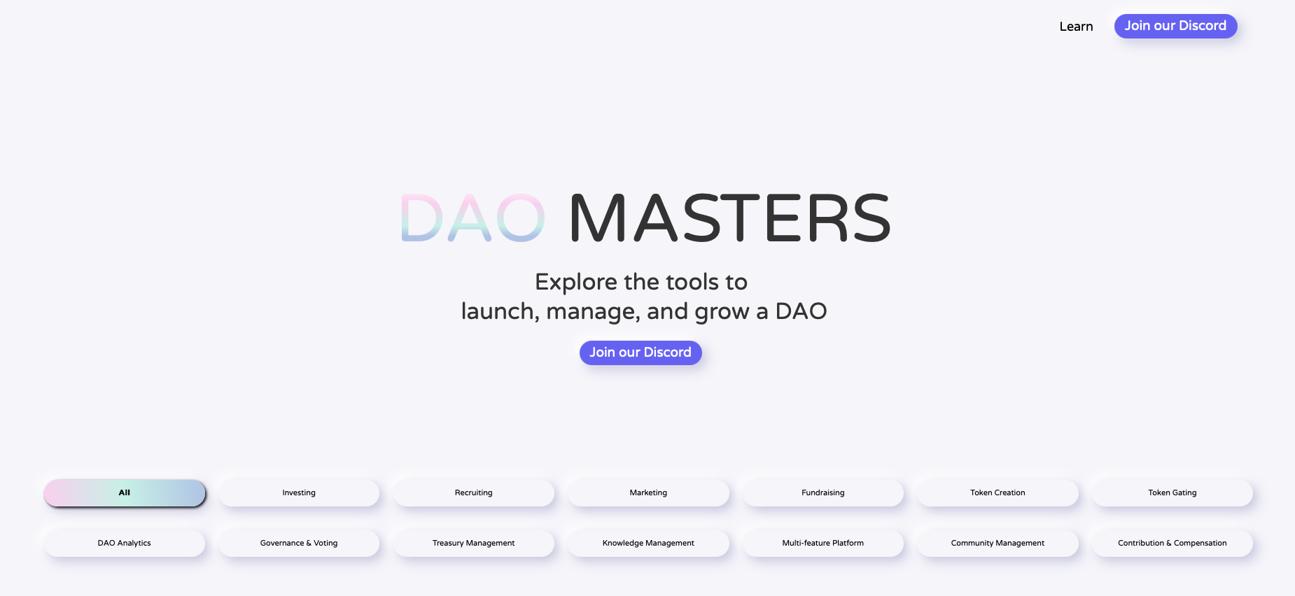 DAO Masters 스크린샷 1